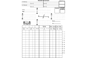 Howell Travelling Score Sheets